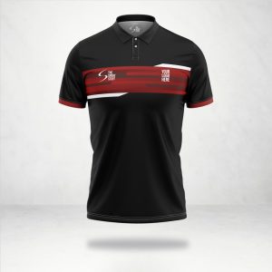 Black Burn Customized Cricket Team Jersey Design
