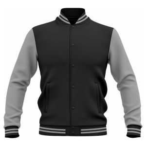 LJ-105 Black Personalized Varsity Letter Jacket