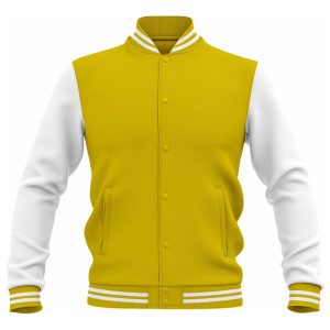 LJ-112 Yellow Personalized Varsity Letter Jacket